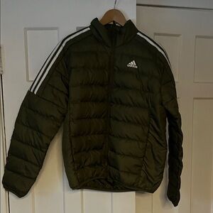 Adidas Men's Olive Puffer Jacket